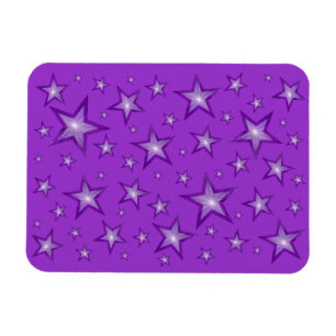 Íman Purple Stars flexível magneta púrpura