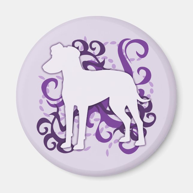 Íman Purple Swirl Manchester Terrier (Frente)