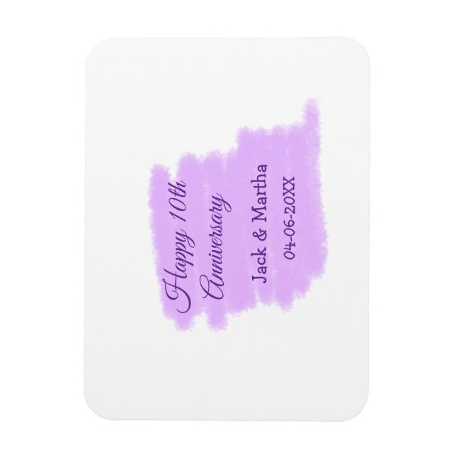 Íman Púrpura aquarela esplaquecer o 10º aniversário mod (Vertical)