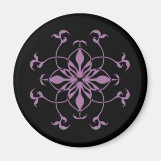 Íman Púrpura de flor gótica e preto