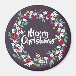 Íman Púrpura de Natal Simples | Magnet