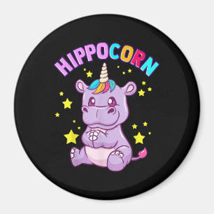 Íman Púrpura HippoCorn Hippo Corn Hippopotamus Lover