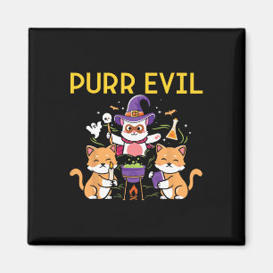 Íman Purr Mau Halloween Cats Bruxas Brincadeiras