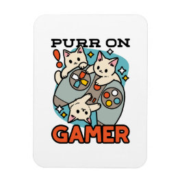 Íman Purr On Gamer - Design de Jogos para Gatos de Gato