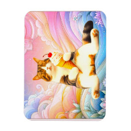 Íman Purrfectly Asleep – Cat Holding Ice Cream Cone