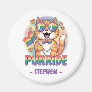 Íman Purride - Laranja Cat com Sinalizador Orgulho LGBT