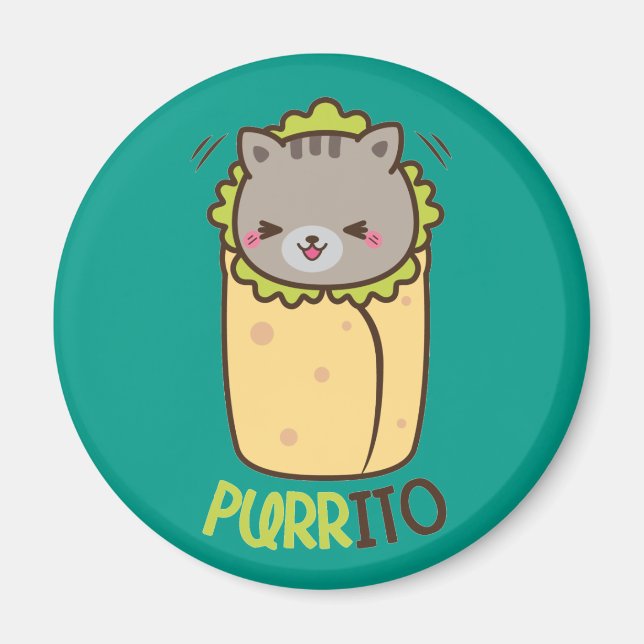 Íman Purrito Kitty Cat Burrito (Frente)