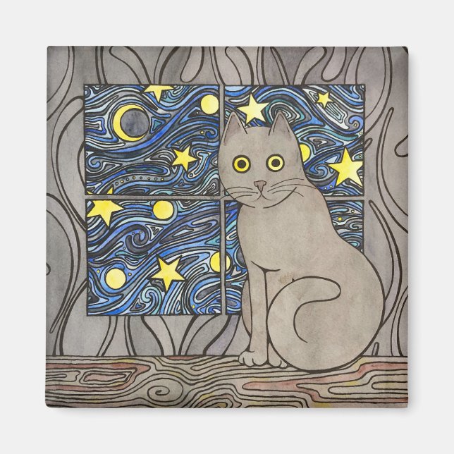 Íman Purry Purry Night Magnet (Frente)