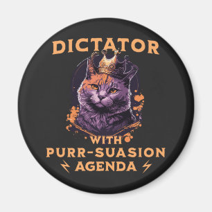 Íman Pursursion Agenda Engraçado King Cat