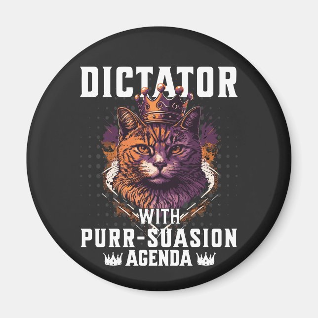 Íman Pursursion Agenda Funny Bossy Cat (Frente)