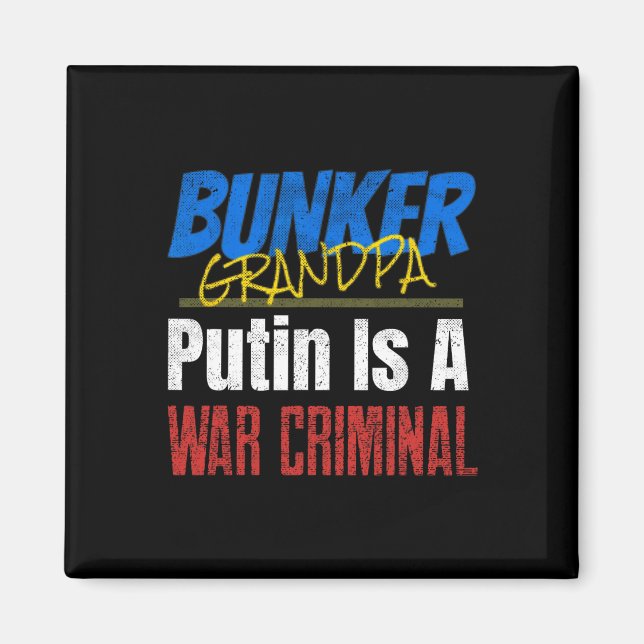 Íman Putin É Um Criminoso de Guerra Ucrânia Ucraniano (Frente)