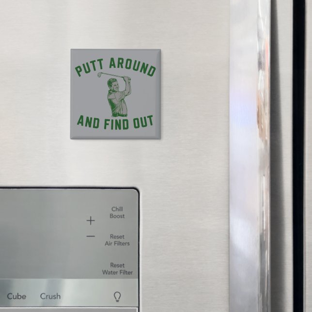 Íman Putt divertido e descubra o sarcasmo do golfe F (In Situ (Fridge))