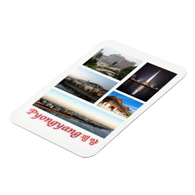 Íman Pyongyang - Coreia do Norte - Mosaico - Magnet (Left Side)