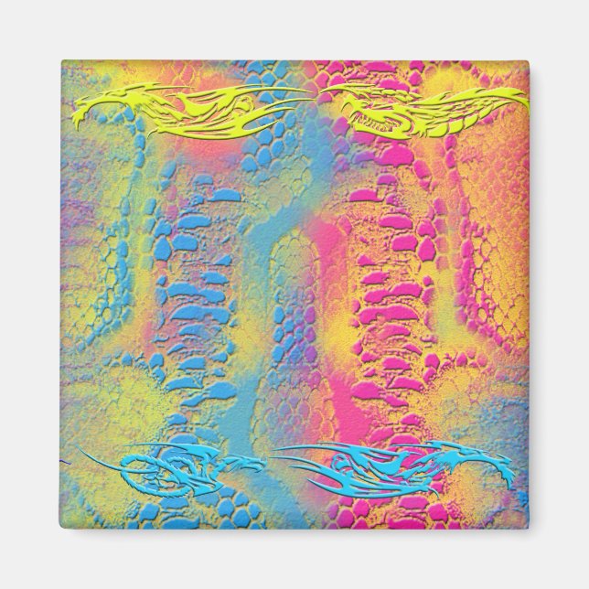 Íman PYTHON - fractal decorativo moderno - (Frente)