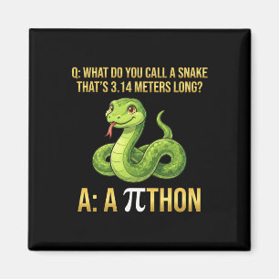 Íman Python Pithon Dia do Pi Símbolo Engraçado Professo
