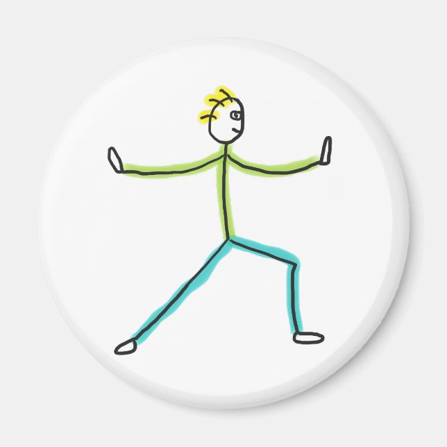 Íman Qigong Stickman (Frente)