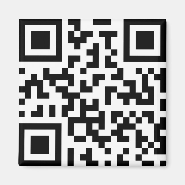 Íman QR с о de. Qr-code. Código de barras (Frente)