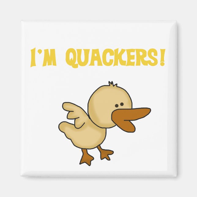 Íman Quackers Duck Camisetas e presentes (Frente)