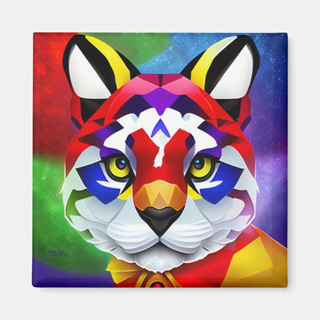 Íman quadrado Cat de Alexander (Frente)