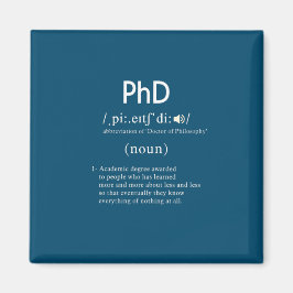 Íman quadrado de definição de phd engraçado