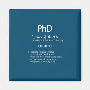 Íman quadrado de definição de phd engraçado