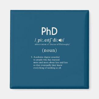 Íman quadrado de definição de phd engraçado