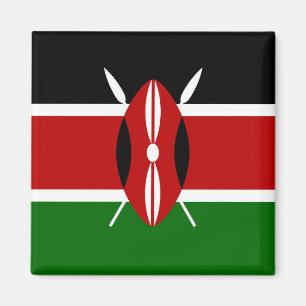 Íman Quadrado do ímã da bandeira de Kenya