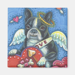 Íman Quadrado do ÍMÃ dos NAMORADOS do CÃO do Cupido