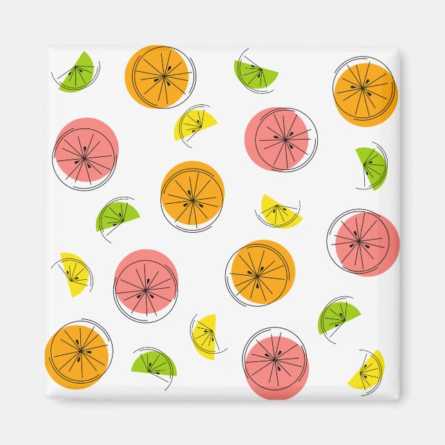 Íman Quadrado multiímã de Citrus (Frente)