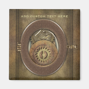Íman Quadrado oxidado de Steampunk das rodas denteadas