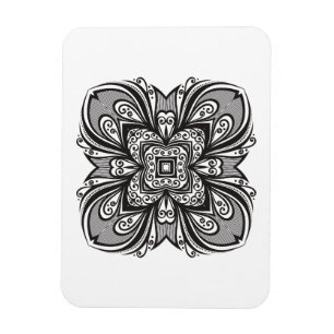 Íman Quadrado preto de Deco inspirado