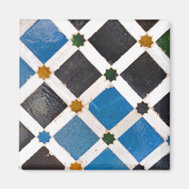 Íman Quadrados Brilhantes e Estrelas Mídia Mosaica