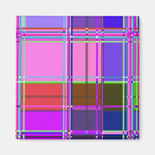 Íman Quadrados de cores do tecido
