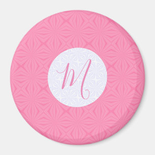Íman Quadrados ondulados rosa claro Personalizado Inici