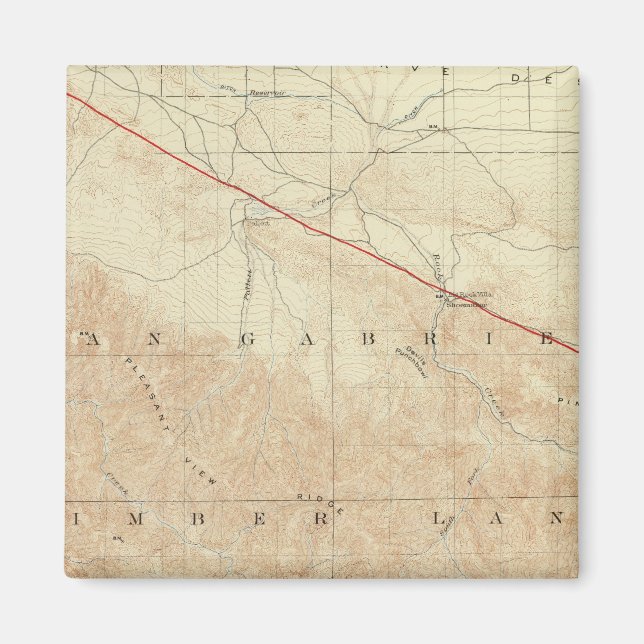 Íman Quadrário de Rock Creek mostrando San Andreas Rift (Frente)