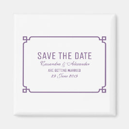 Íman Quadrinho de Deco Roxo Salve a Data