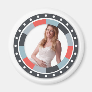 Íman Quadro 2 do Círculo Funky - Cinza e Vermelho em br