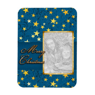 Íman Quadro customizável da foto do Natal