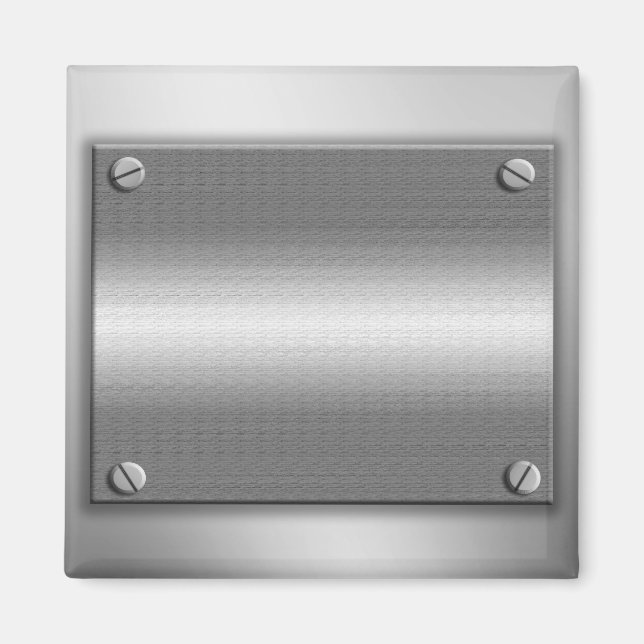 Íman Quadro de aparência metálica com parafusos (Frente)