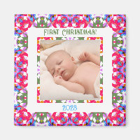 Quadro de Fotografias de Natal Festivas Personaliz