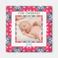 Quadro de Fotografias de Natal Festivas Personaliz