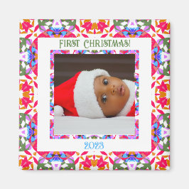 Íman Quadro de Fotografias de Natal Festivas Personaliz