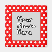 Quadro de Fotografias do Red & White Bolinhas