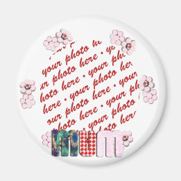 Íman Quadro de Fotografias 'MÃE' de Correção