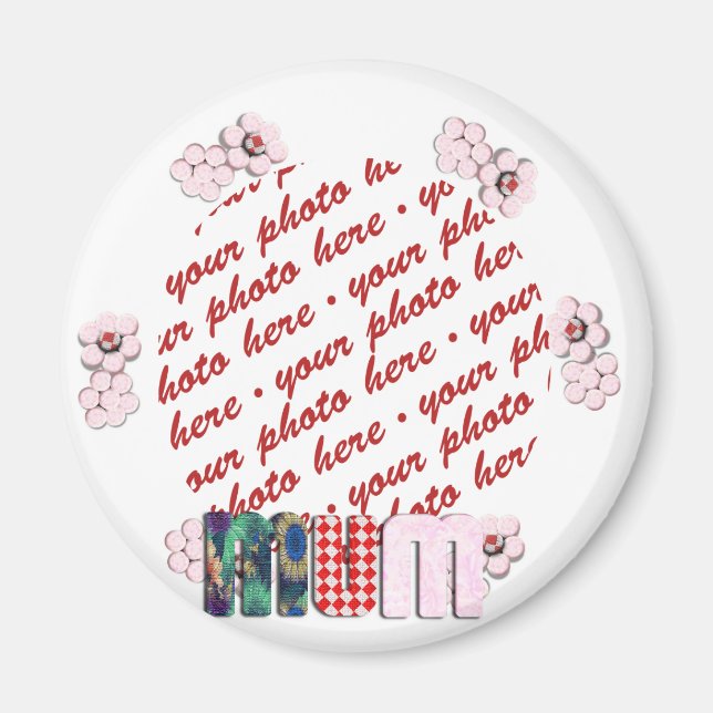 Íman Quadro de Fotografias 'MÃE' de Correção (Frente)