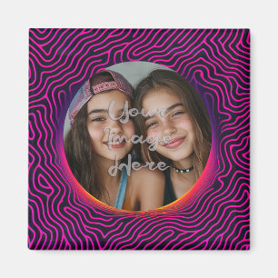 Íman Quadro de Fotografias Personalizadas do Neon Vapor