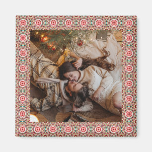 Íman Quadro de Fotos de Natal Feliz e Festivo