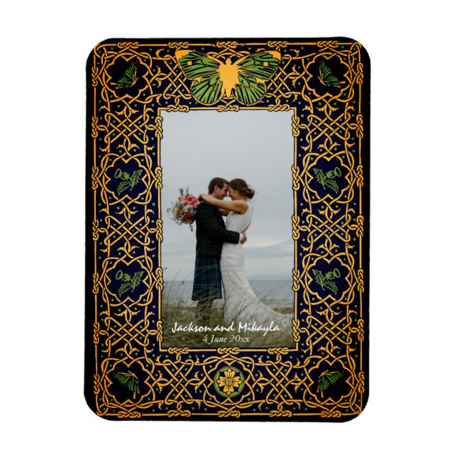 Íman Quadro de Nó Celular do ouro (Vertical)