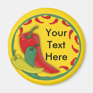 Íman Quadro do círculo do grupo da pimenta de pimentã