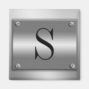 Íman Quadro do metal do monograma com ímã dos parafus